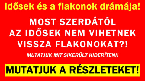 Idősek és a flakonok drámája!