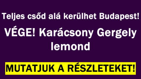 Karácsony Gergely drámája!