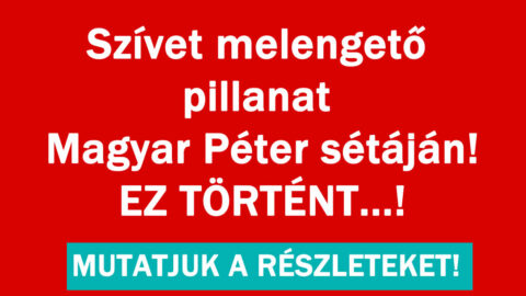 Szívet melengető pillanat Magyar Péter sétáján
