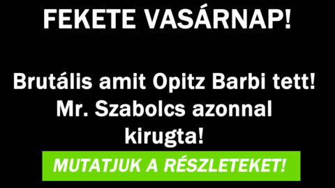 Nincs szó amit Opitz Barbi tett!