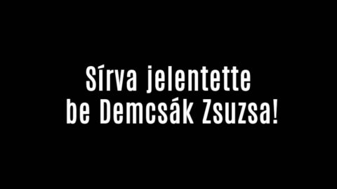Sírva jelentette be Demcsák Zsuzsa!