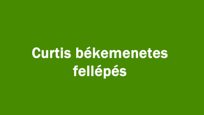 Curtis békemenetes fellépés