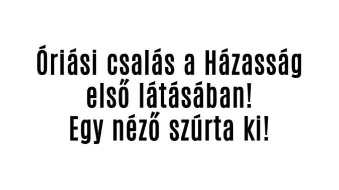 Óriási csalás a Házasság első látásában!