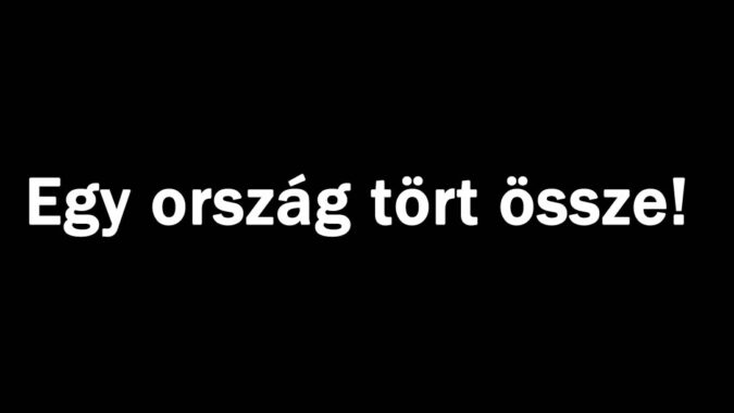 Egy ország tört össze!