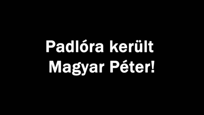 Padlóra került Magyar Péter!