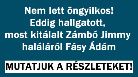Most kitálalt Zámbó Jimmy-ről Fásy Ádám
