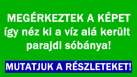Így néz ki a víz alá került parajdi sóbánya