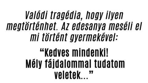 Kedves mindenki! Mély fájdalommal tudatom veletek…