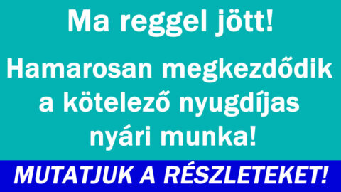 Hamarosan megkezdődik a nyári munka
