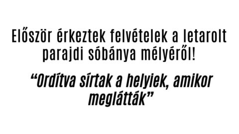 Először érkeztek felvételek a letarolt parajdi sóbánya mélyéről!
