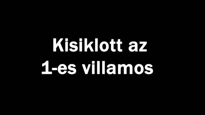Kisiklott az 1-es villamos