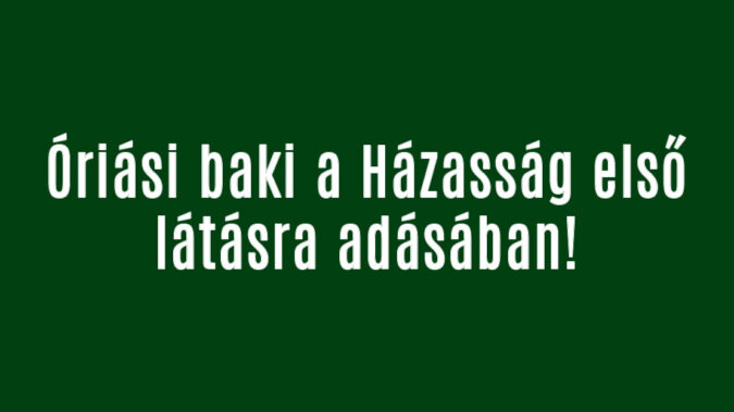 Óriási baki a Házasság első látásra adásában!