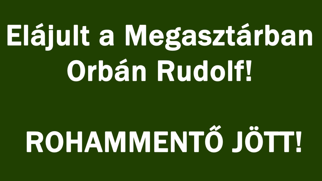 Elájult a Megasztárban Orbán Rudolf – ROHAMMENTŐ JÖTT!