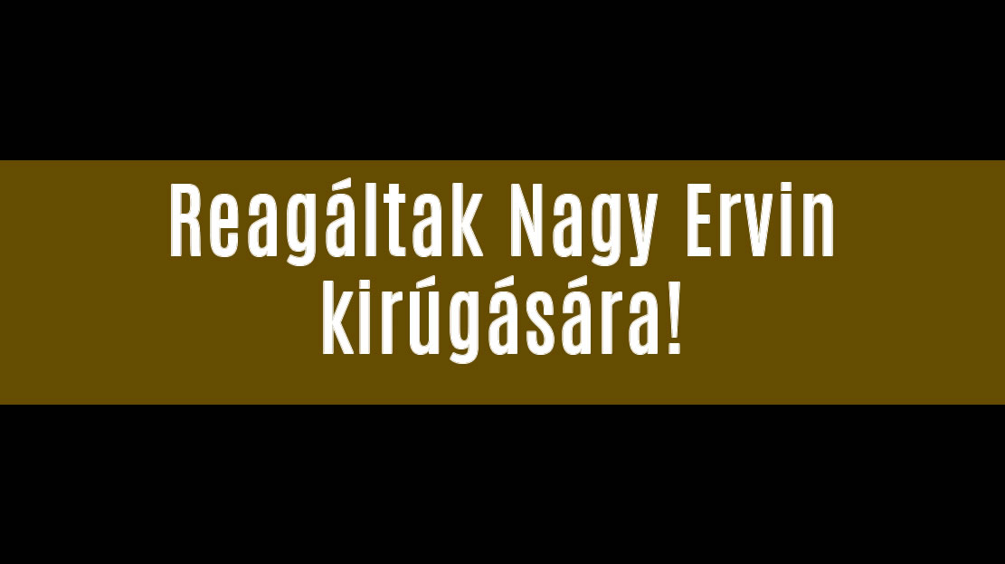 Reagált az RTL Nagy Ervin kirúgására!