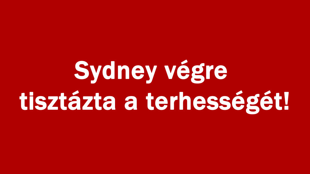 Sydney végre tisztázta a terhességét!