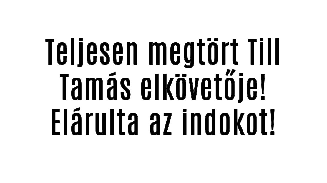 Teljesen megtört Till Tamás elkövetője! Elárulta az indokot!