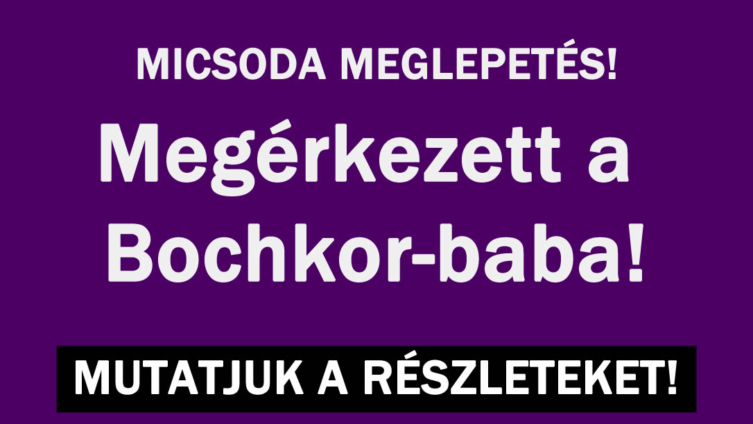 Megérkezett a Bochkor-baba!