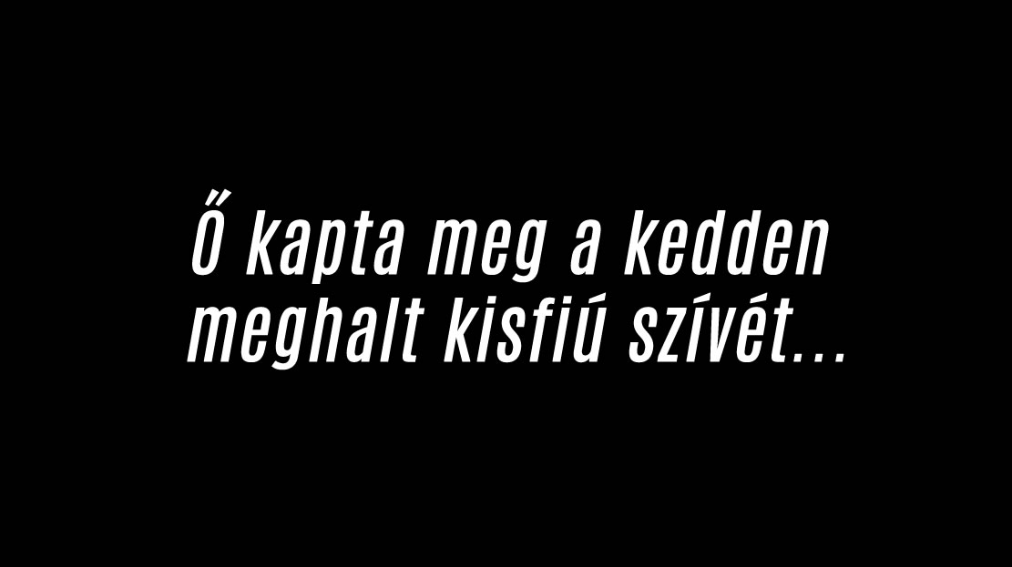 Ő kapta meg a kedden meghalt kisfiú szívét