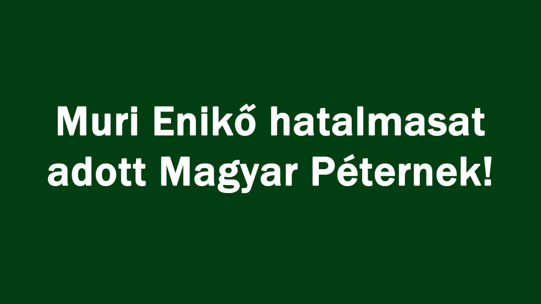 Muri Enikő hatalmasat adott Magyar Péternek!